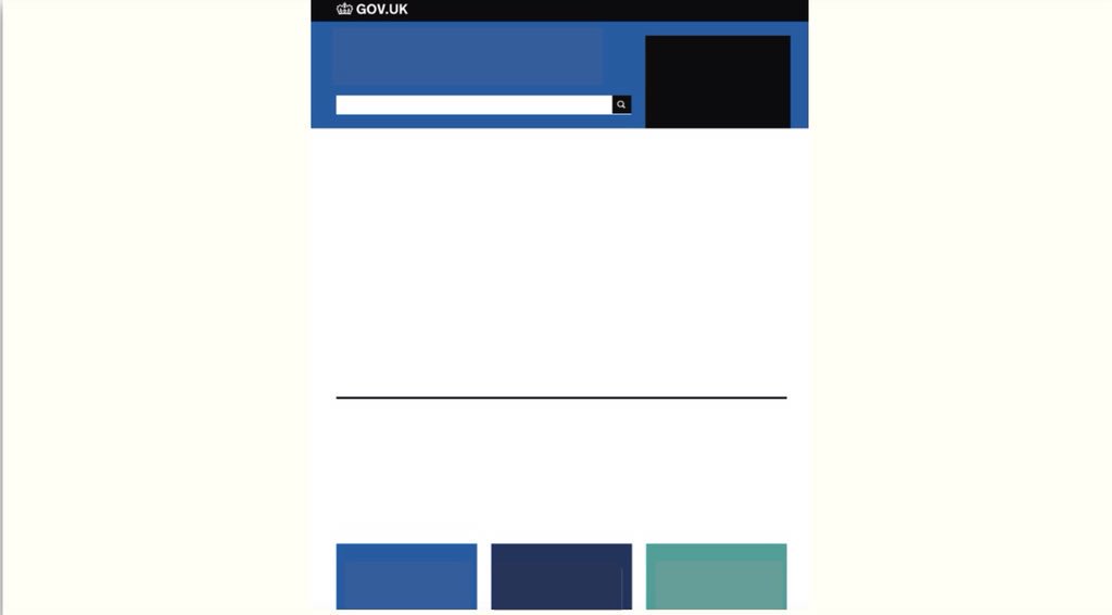 Gov.uk zonder de content.
